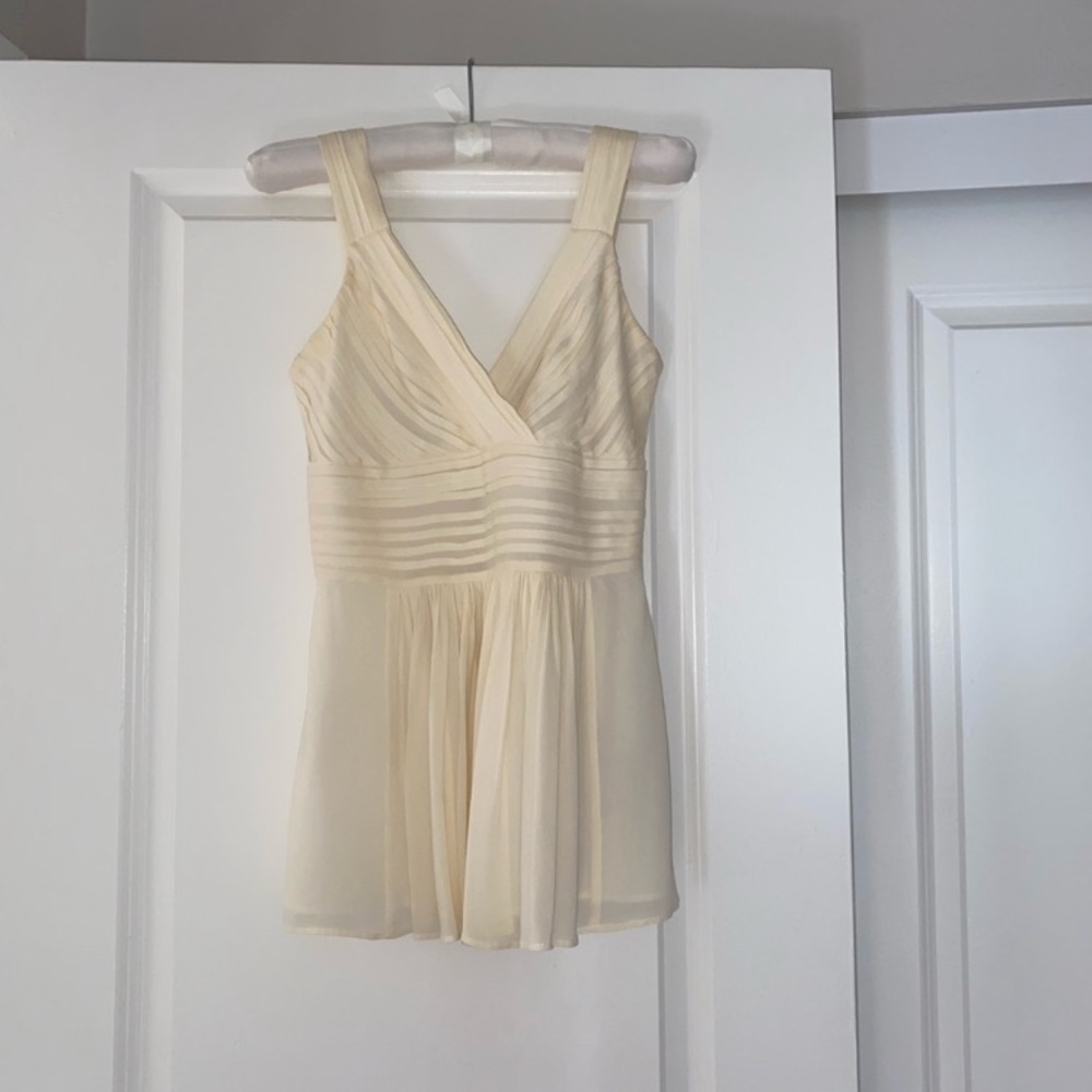 Burberry silk cream top
